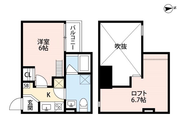 CRASTINE帝塚山東の物件間取画像